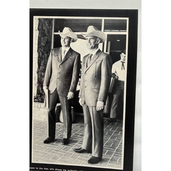 Lasso Western Wear Vintage Print Ad 1970s Cowboy Suits Texas Americana Rancher - Picture 6 of 6